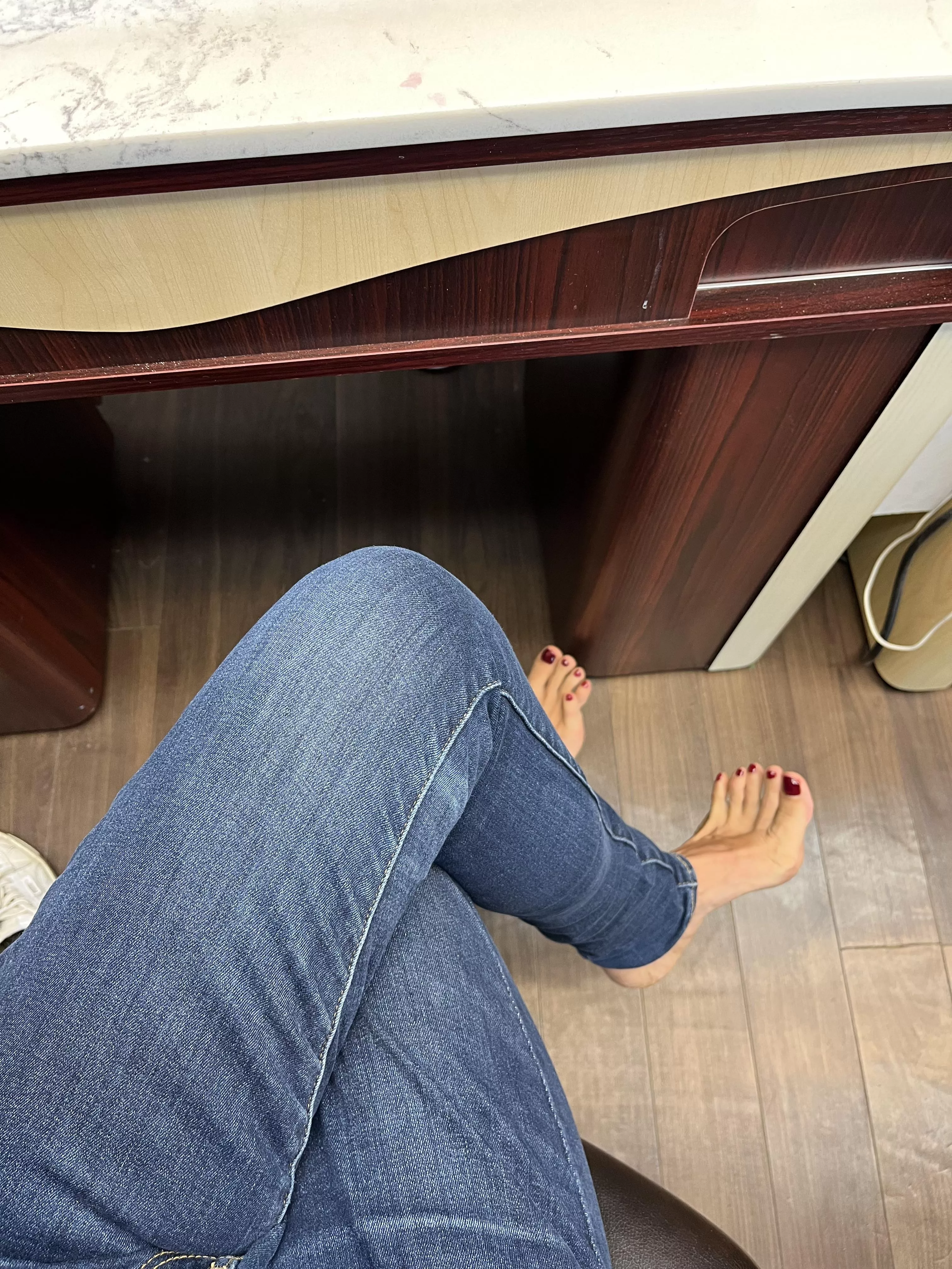 What do you think if you see me at work barefoot