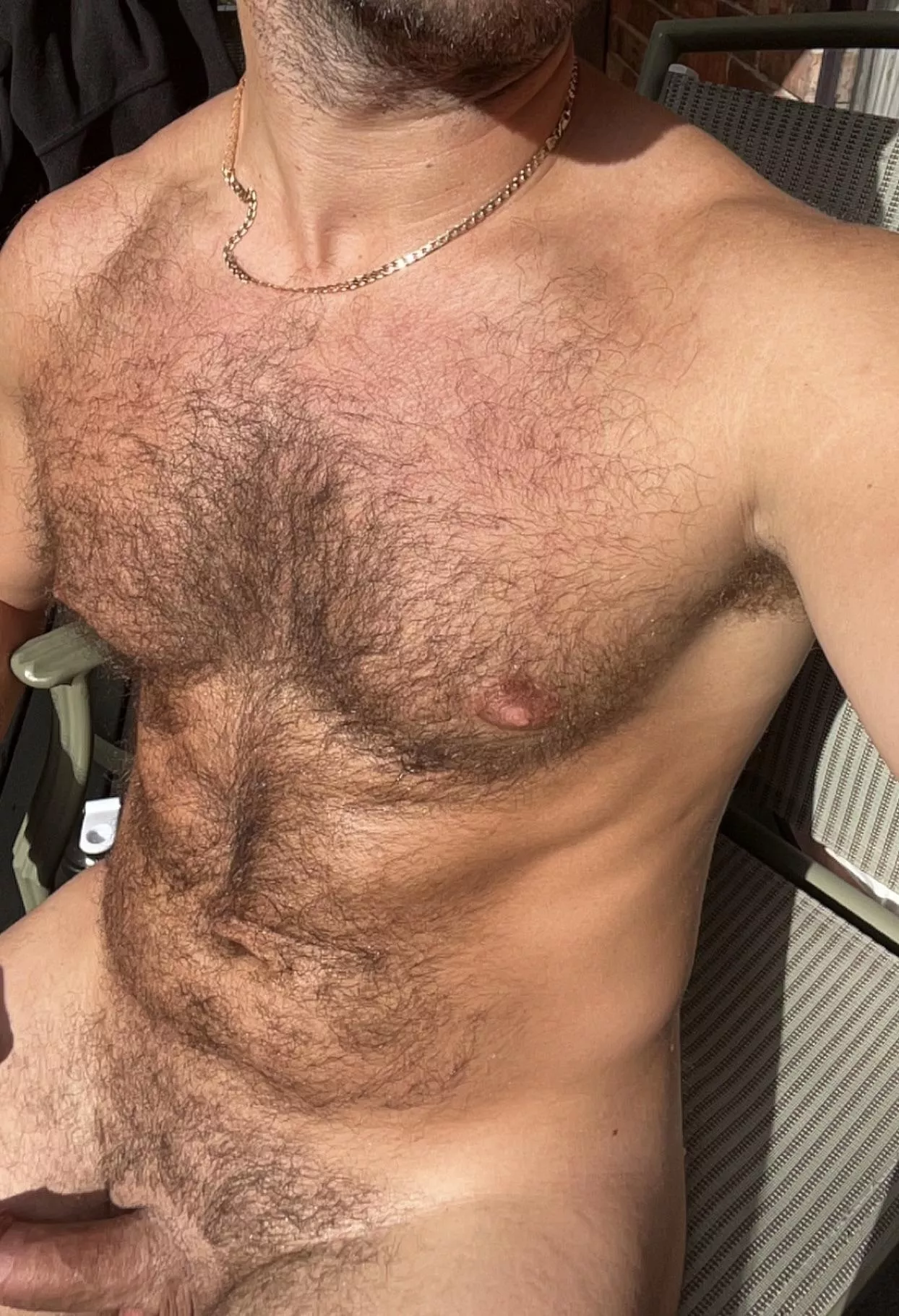 What would you do if you were my neighbour and caught me tanning naked?