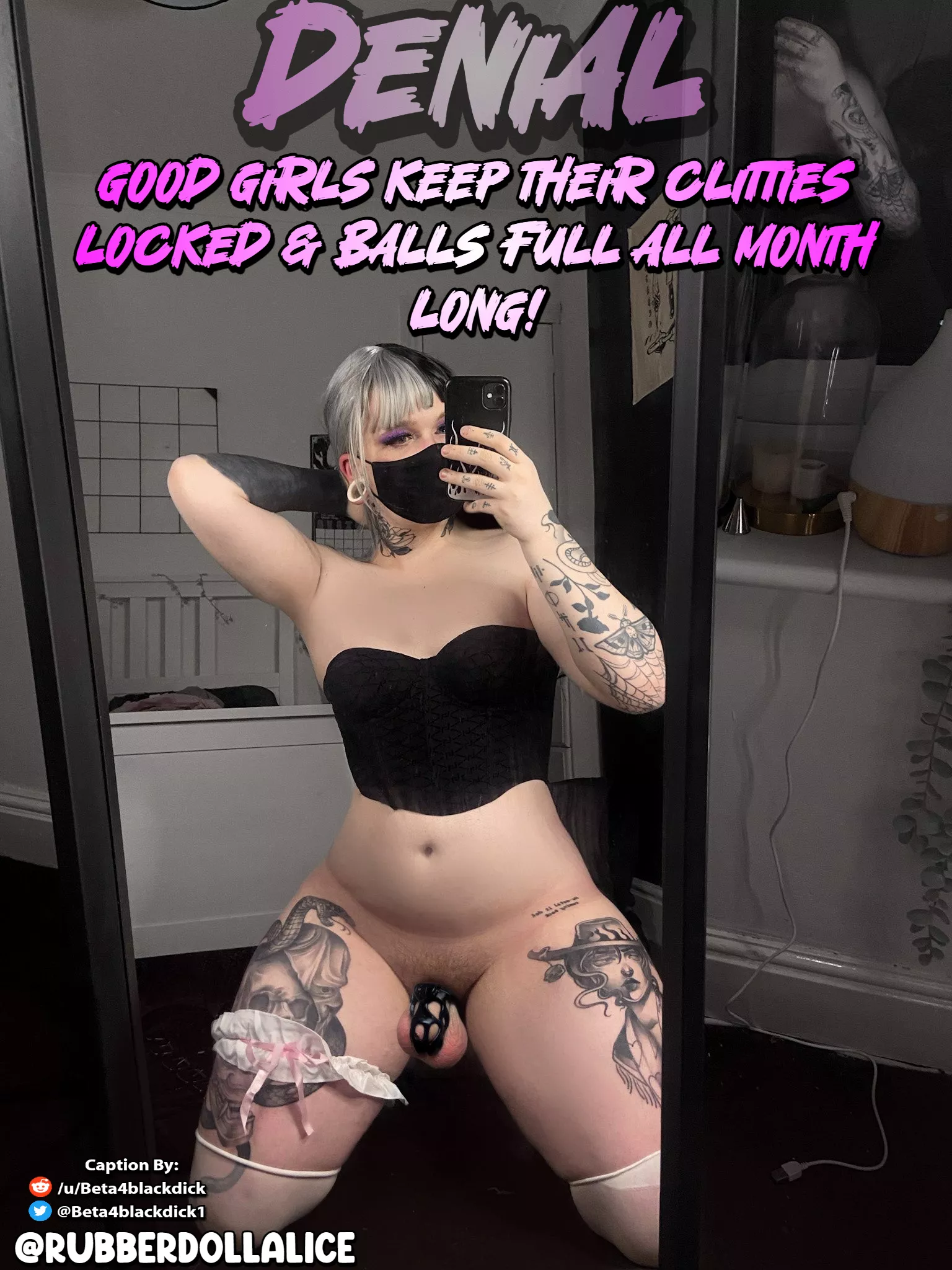 Clitty Locked ✅Balls full ✅ Good girl!