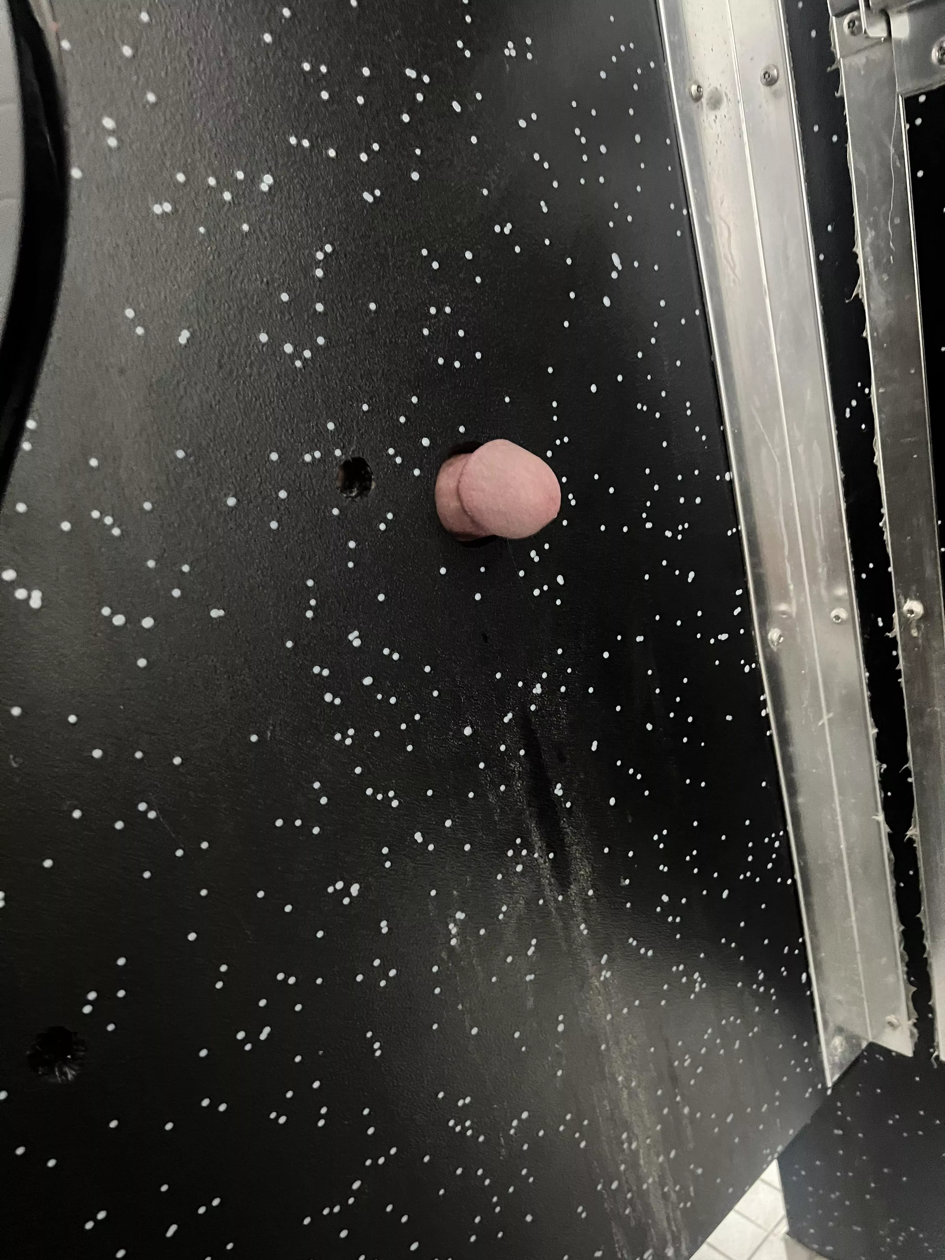 He was so big he couldn’t get anymore thru.. Had to meet him at my car to finish him off