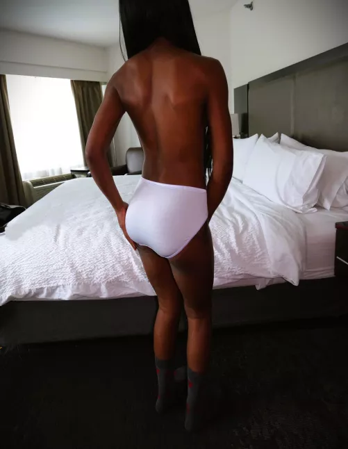 Luv caressing my smooth granny panties