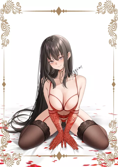 Red Lace & Gloves [Artist's Original]