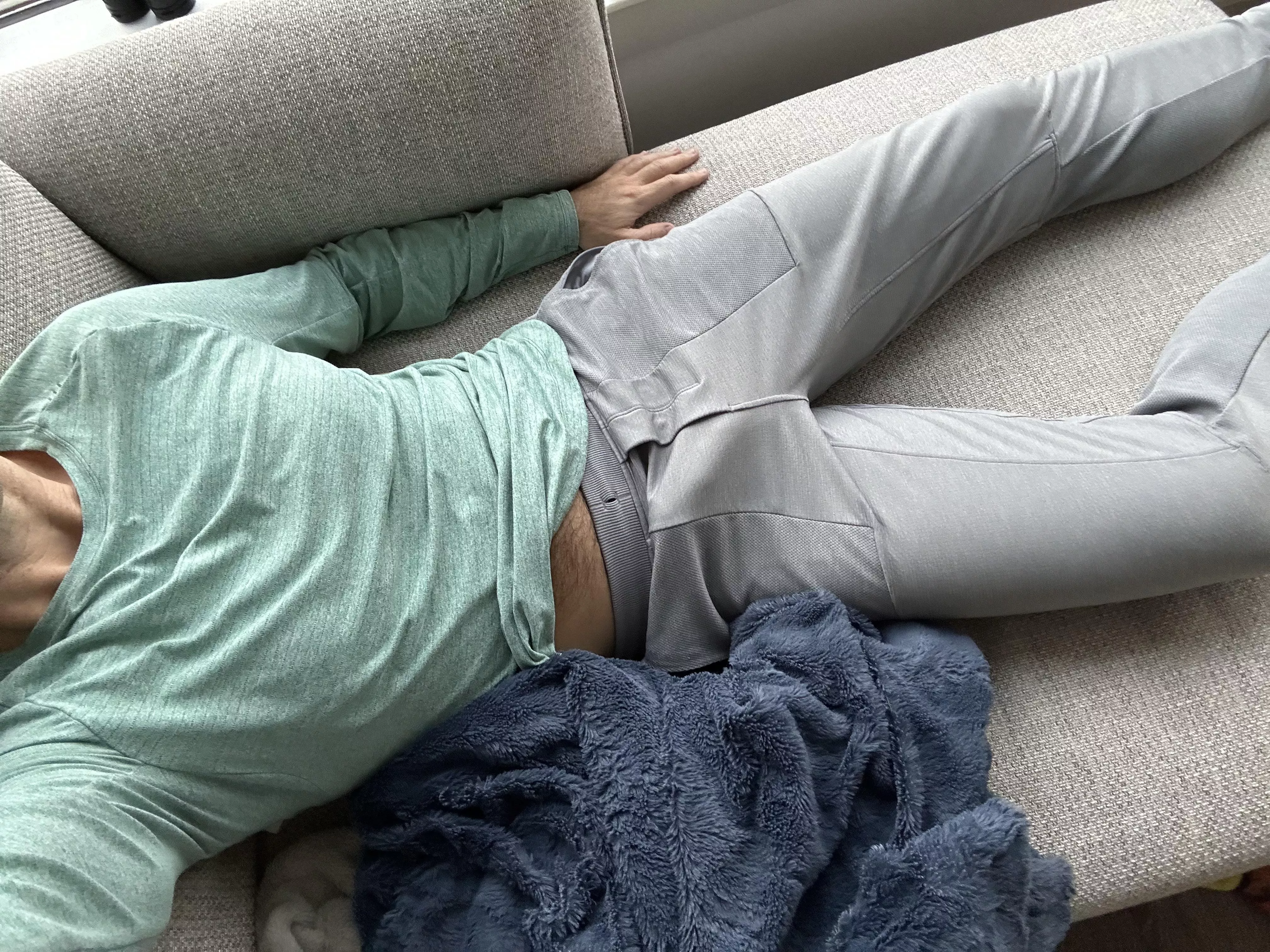 Relaxing on the couch