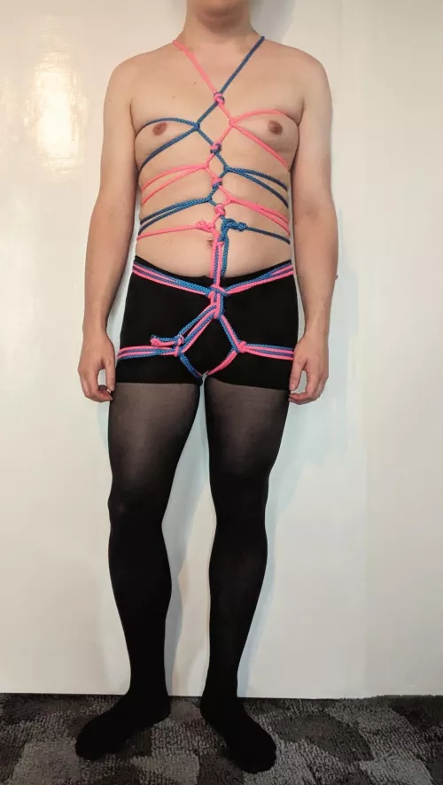 Rope dress with hip harness