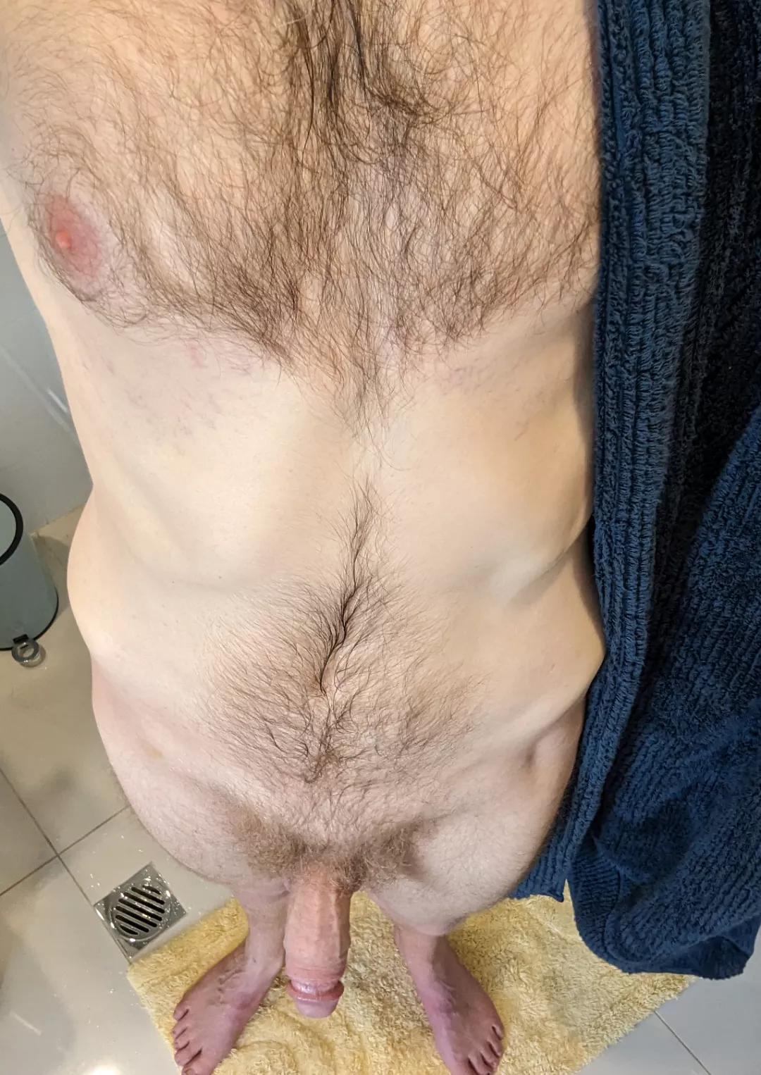 Stepping out of the shower