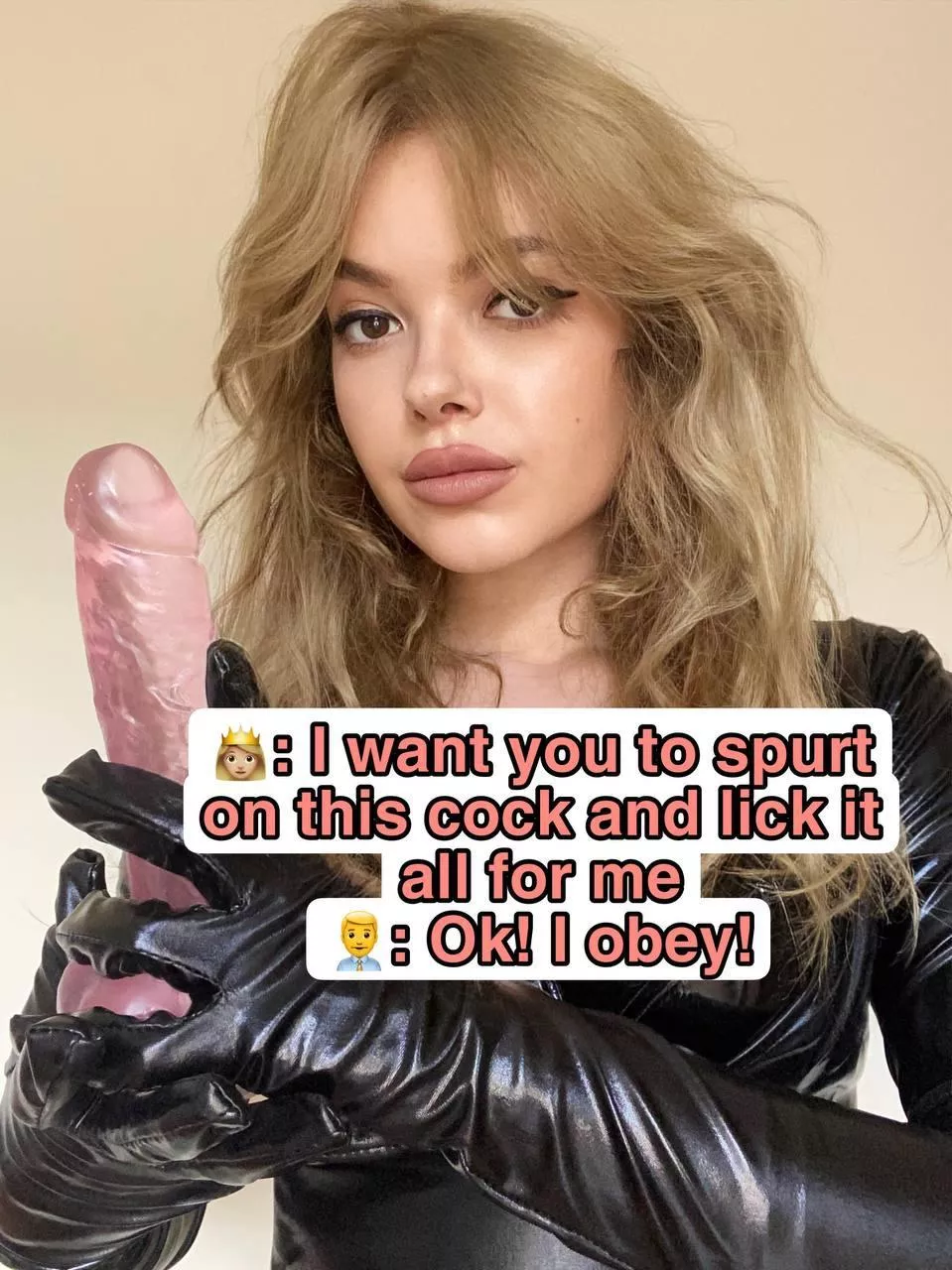 That’s how I want you to eat your cum