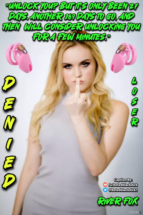 369 more days and she will CONSIDER it.