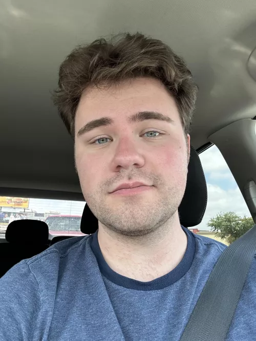 Feeling cute on my drive this morning…