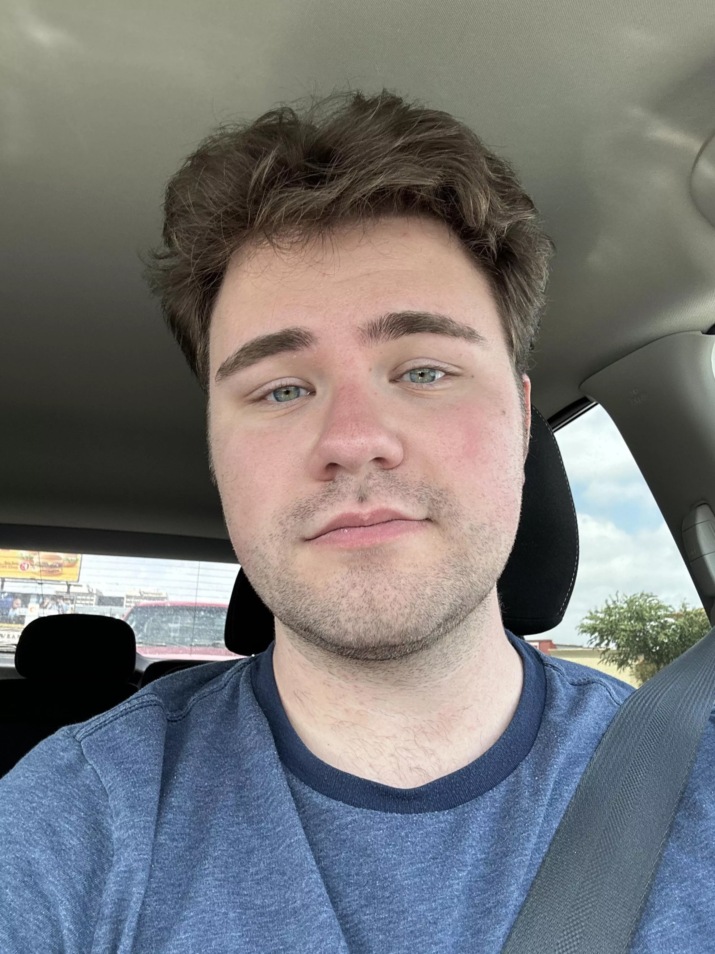 Feeling cute on my drive this morning…