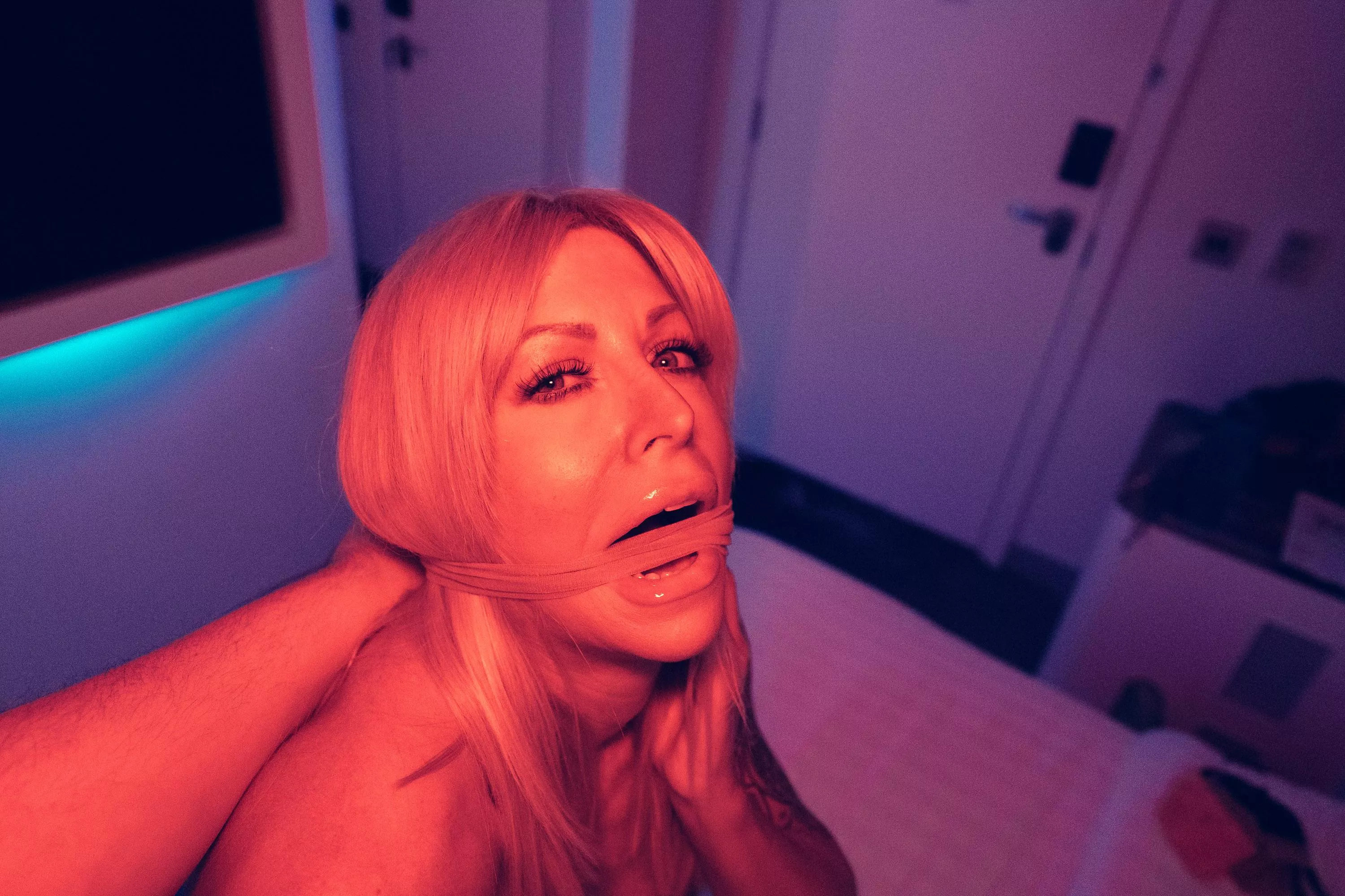 gagged with my own panthose