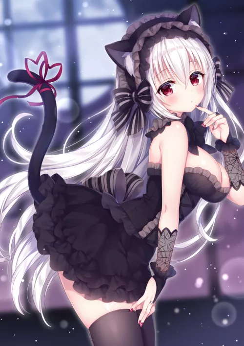 Gothic(?) catgirl [Mitsuba Choco]
