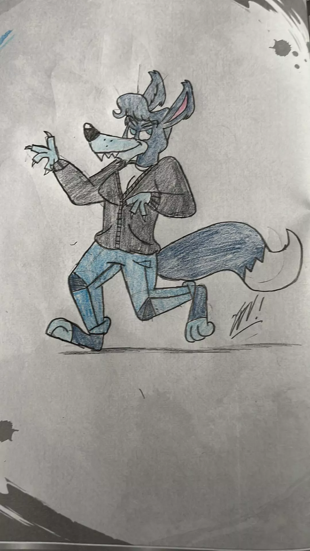 I drew a werewolf greaser. What do you guys think?
