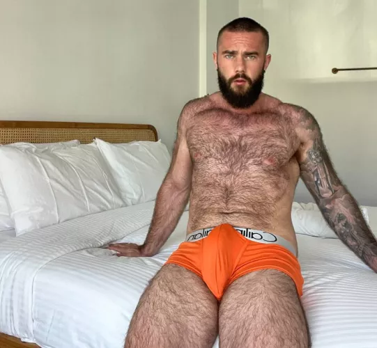 Insanely sweaty and insanely hairy