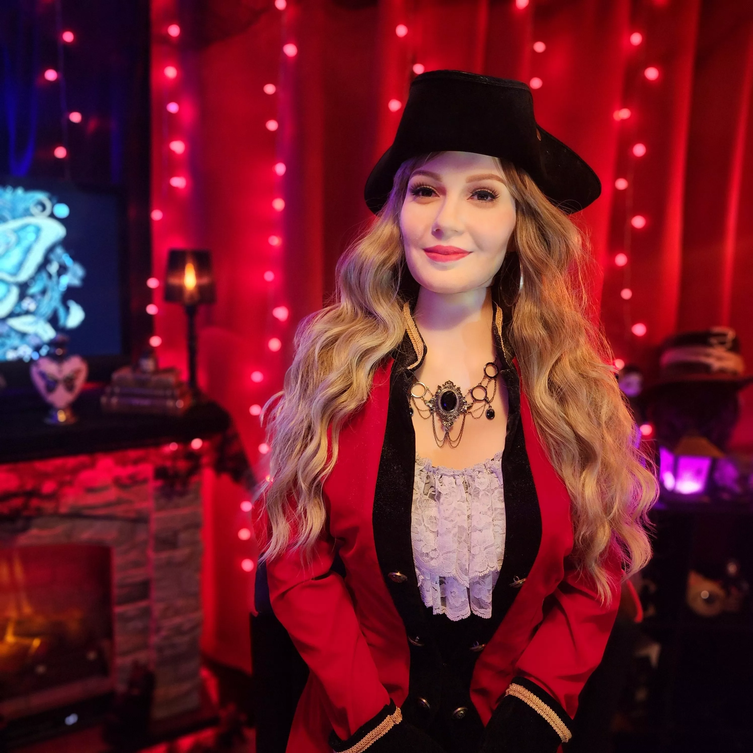 Karina all dressed up for Halloween.