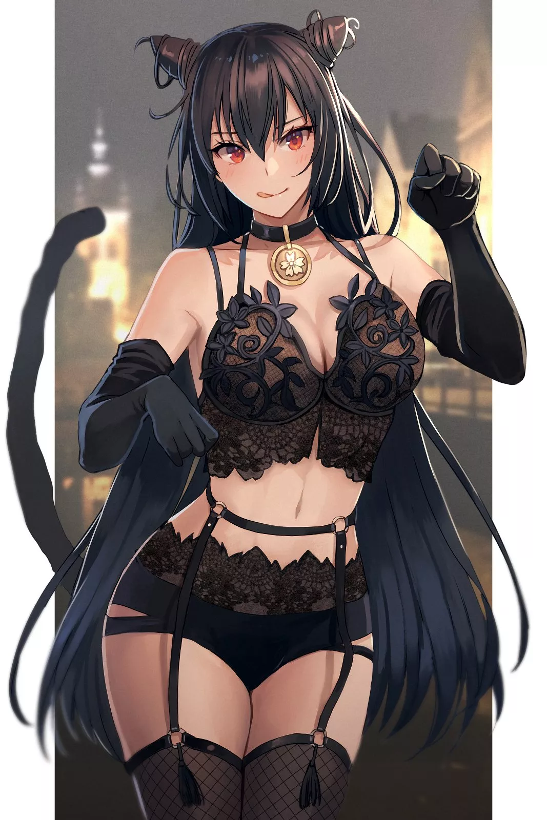 Lingerie catgirl