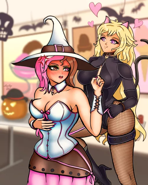 The Ice Cream Witch and her Loyal Pet (Laughing_Fish)