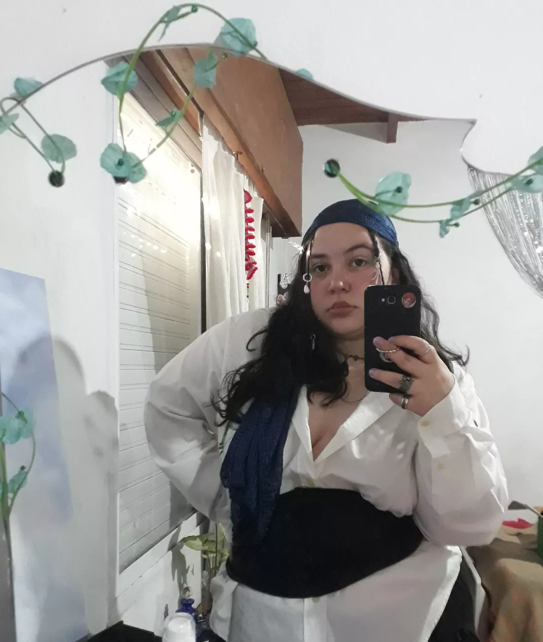 Trying on some outfits for Halloween!