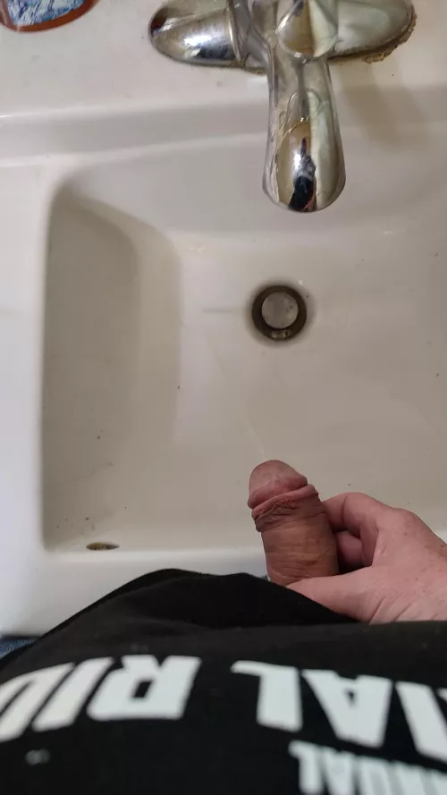 Wasn't my fault girls had half of the men's bar bathroom taken