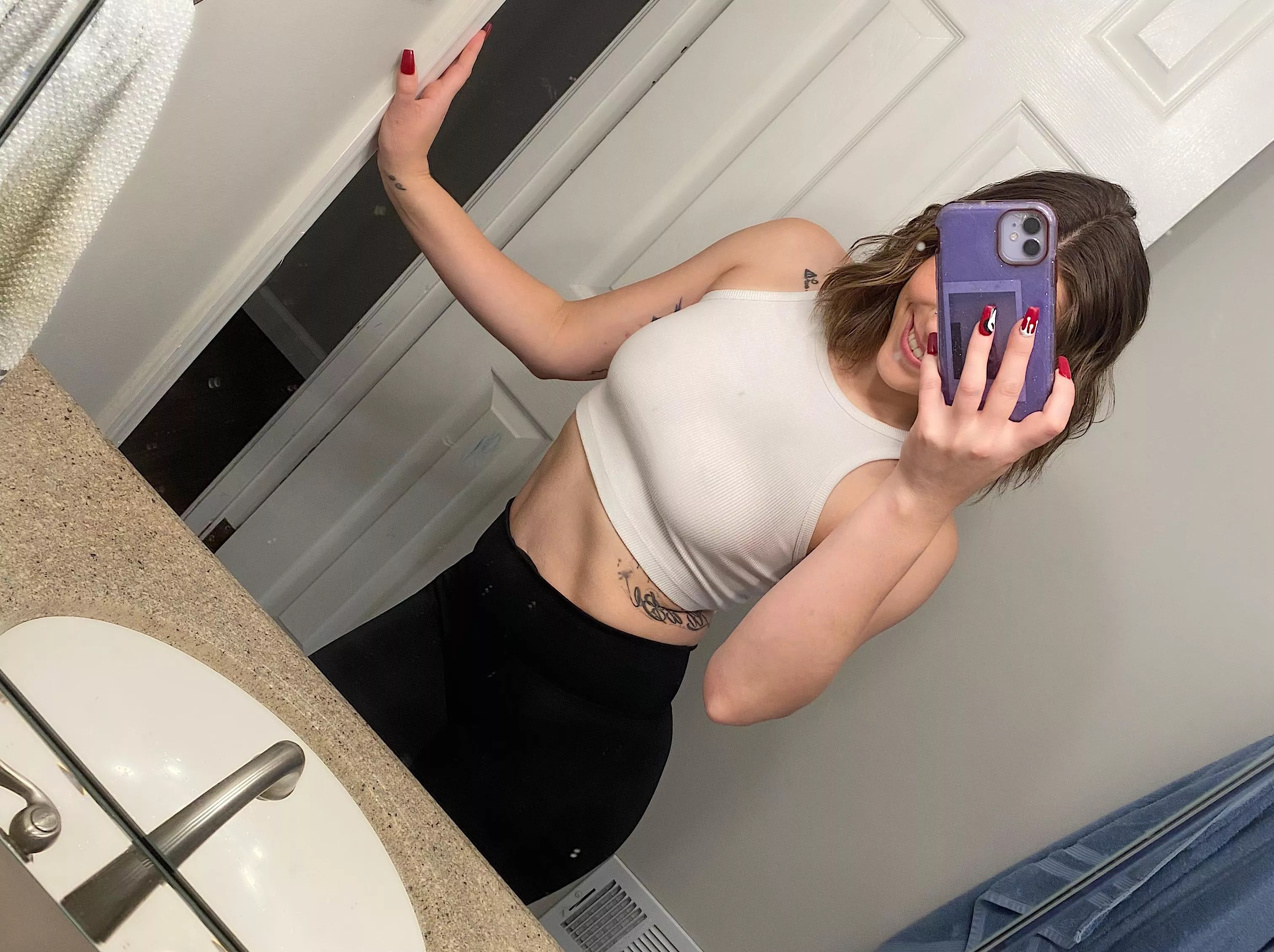 White always looks best braless