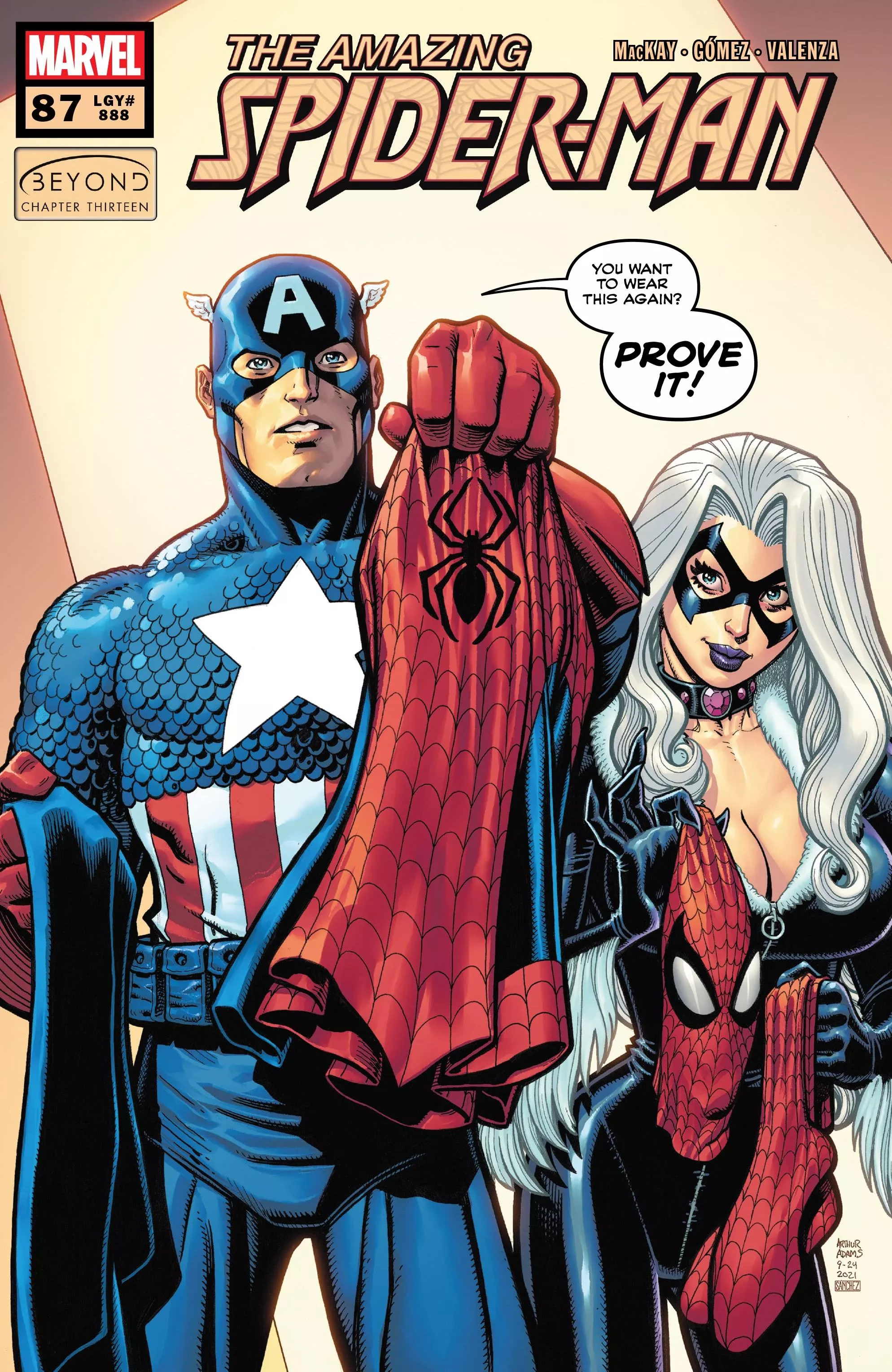 Black Cat on the cover of [Amazing Spider-Man #888]