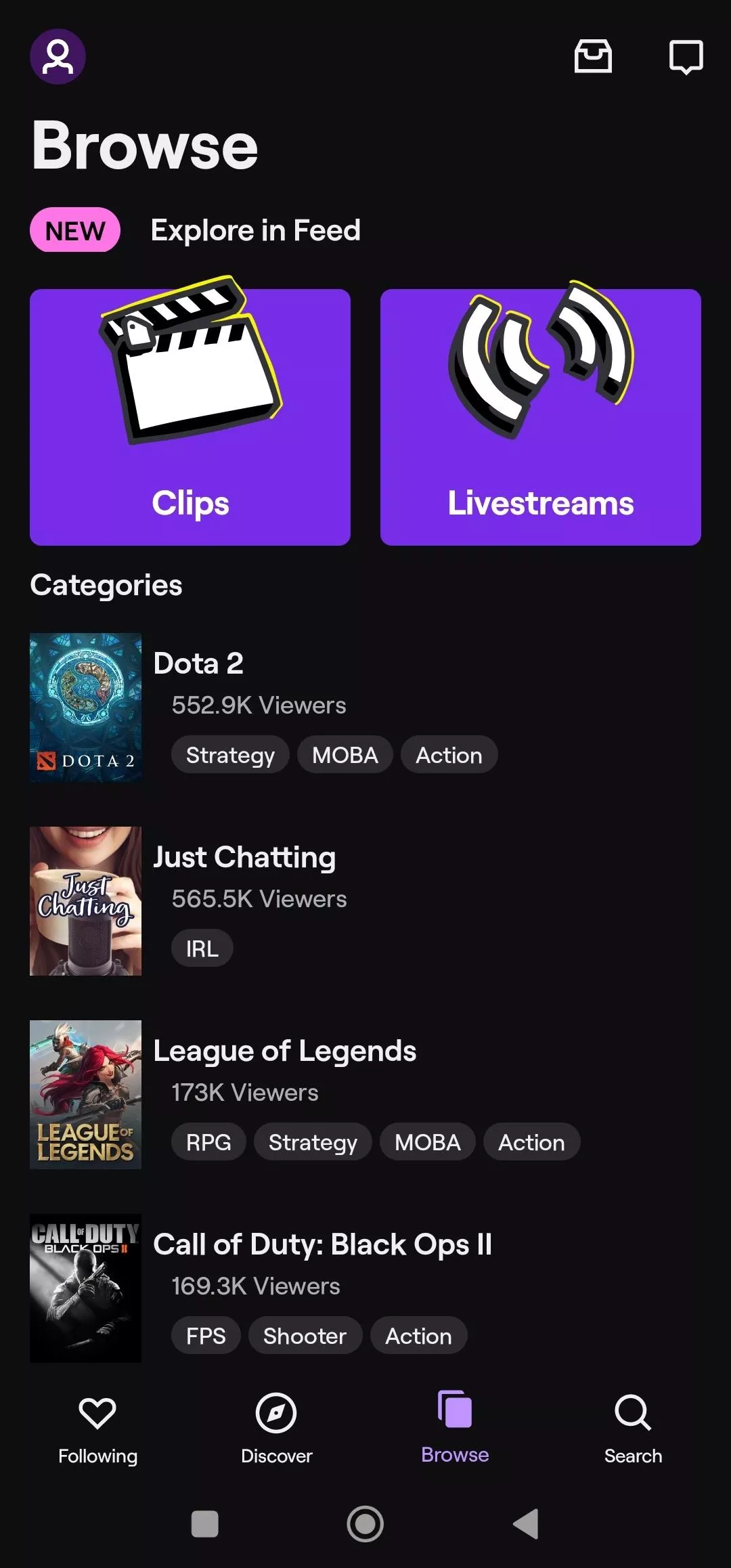 Can't sort by category on mobile
