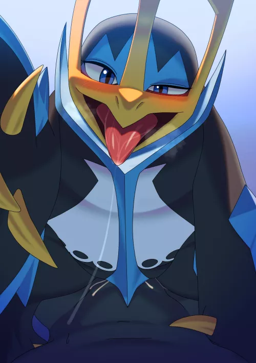 Empoleon wants some Eggs (Artist: Katahane3)