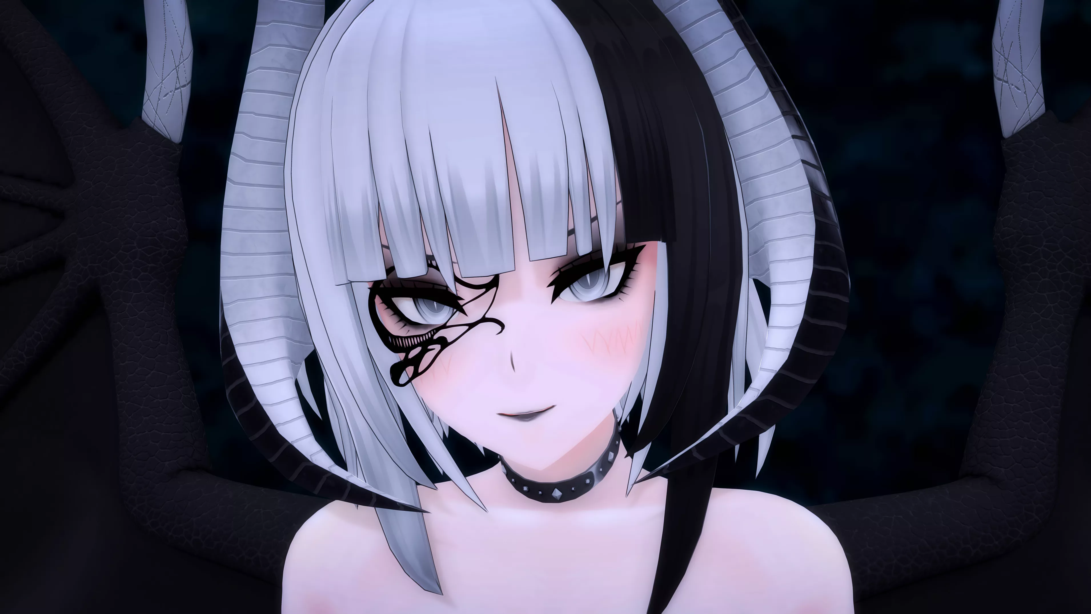 Eyes to Eyes with a Goth Dragon. What do you say?