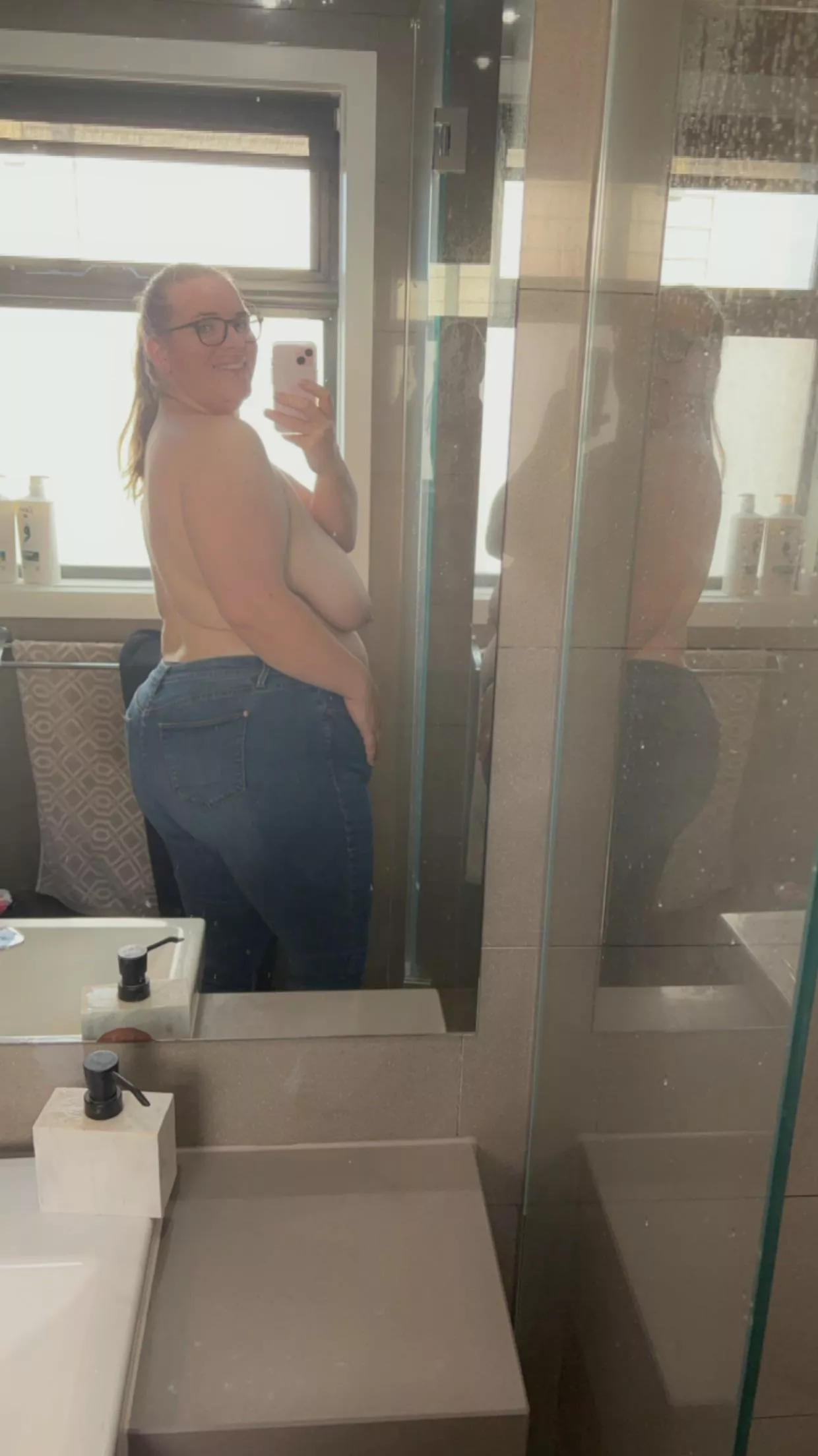 I used to hate they weren’t perky anymore but I’m starting to love it