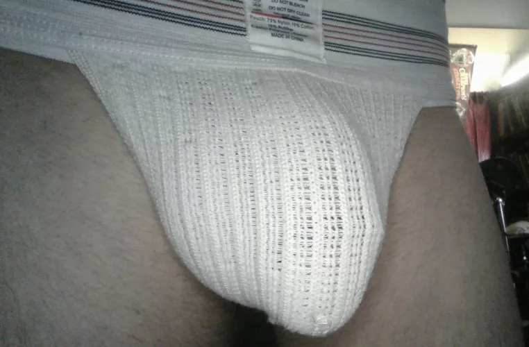 just hangin out in my jock