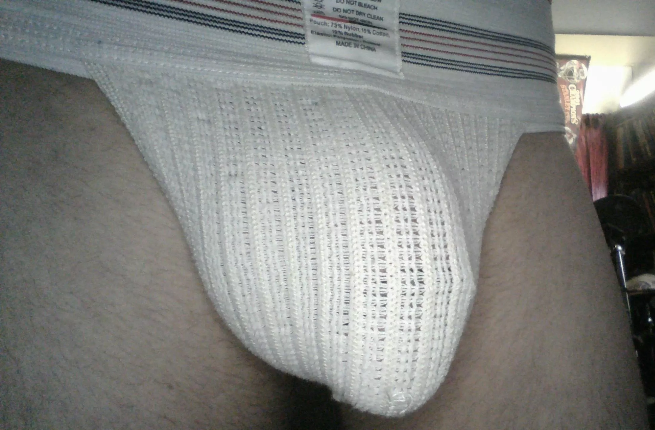 just hangin out in my jock