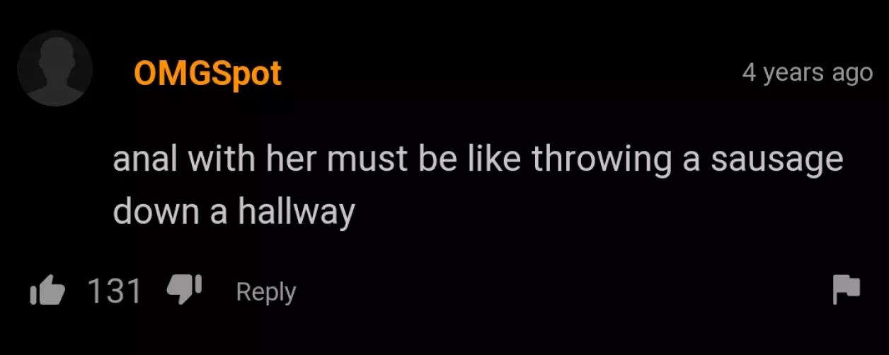 Like throwing a sausage down a hallway.