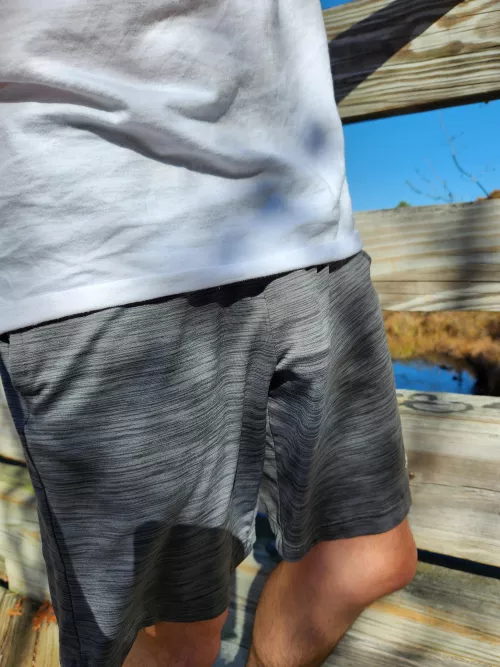 My grey shorts kept getting looked at today