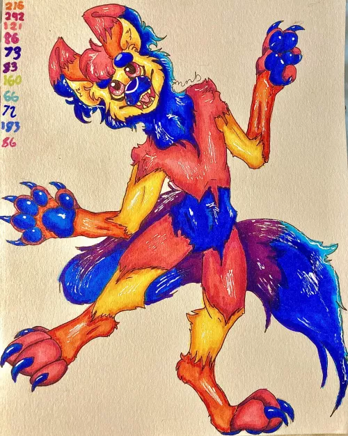 Need a name for this colourful boy! (OC)