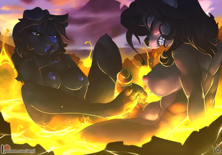 [NSFW] A pretty hot pawjob :V