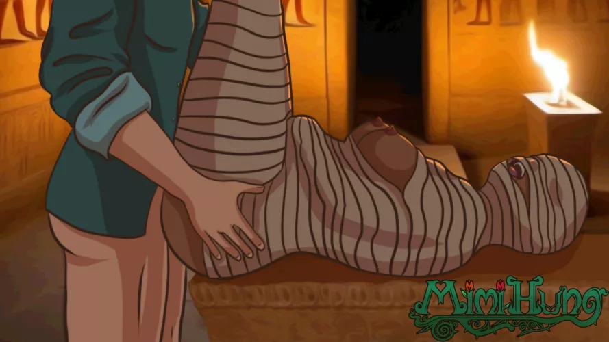 only unwrapping a resurrected mummy’s sexy parts so you can fuck her~~