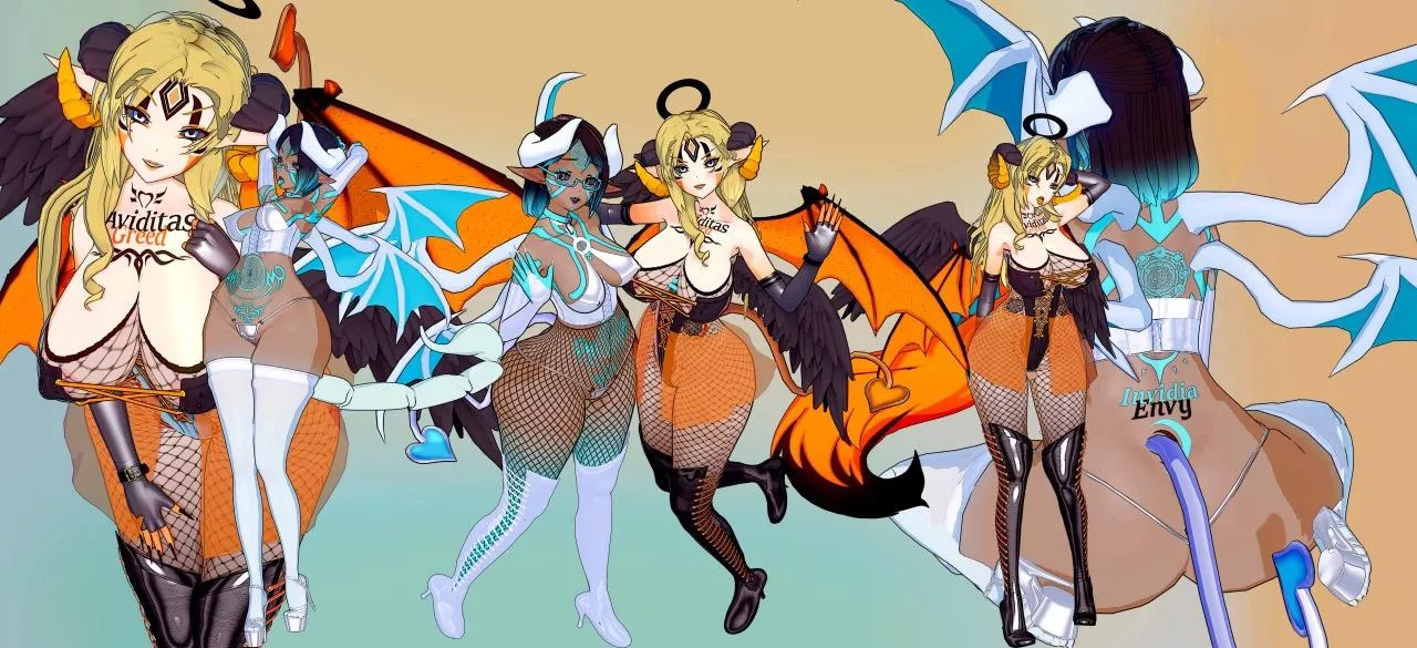 Saphron and Tera Succubitch model ( fatallyobsessed)