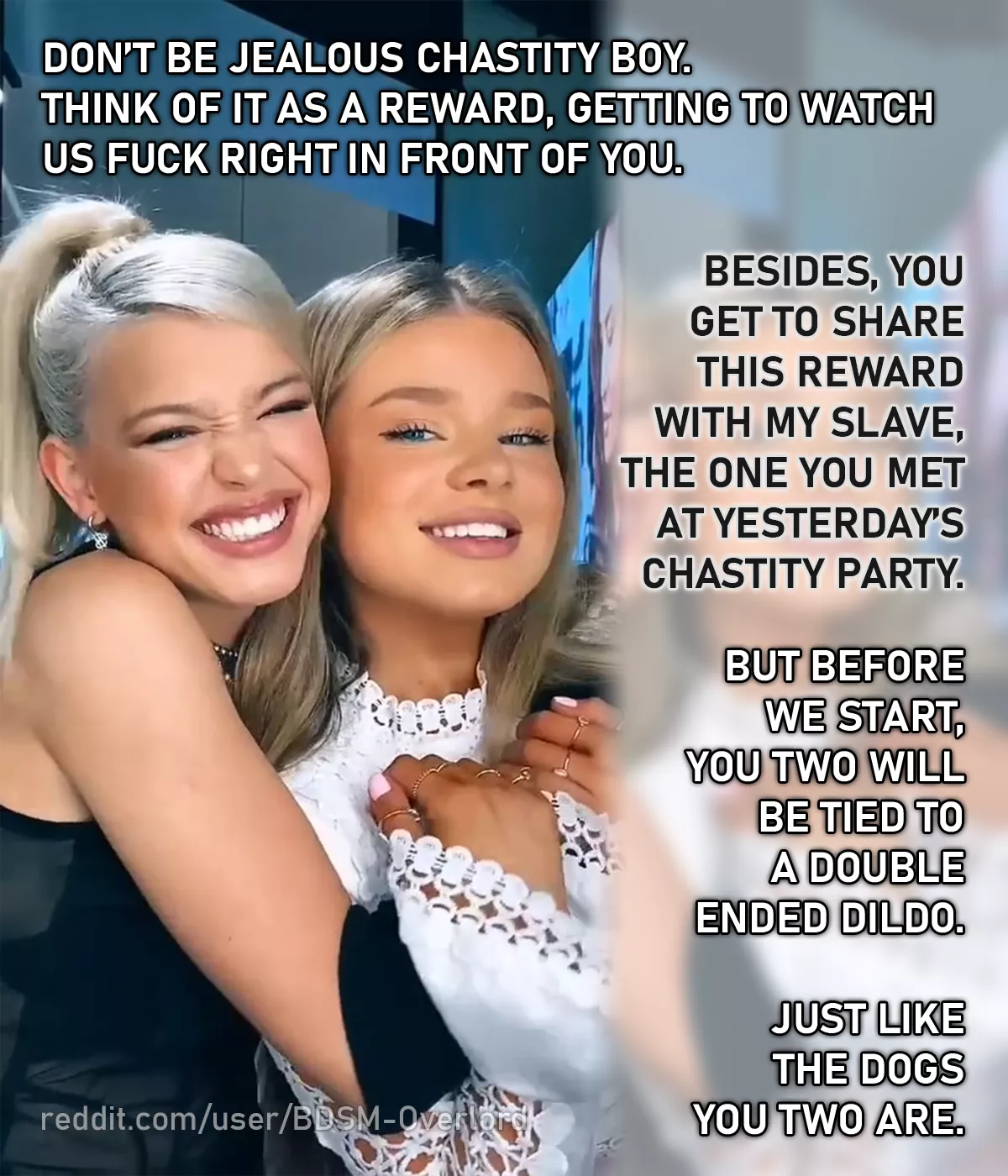 She fucks her friend while you and her slave watch – Day 28 | 30 Days Of Chastity (Locktober) [roommate] [Model: Zolotova]