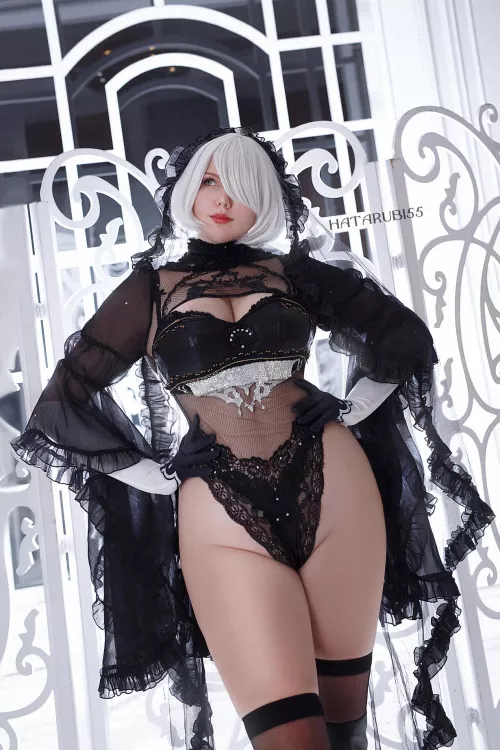2B Black Bride Cosplay by Hatarubi