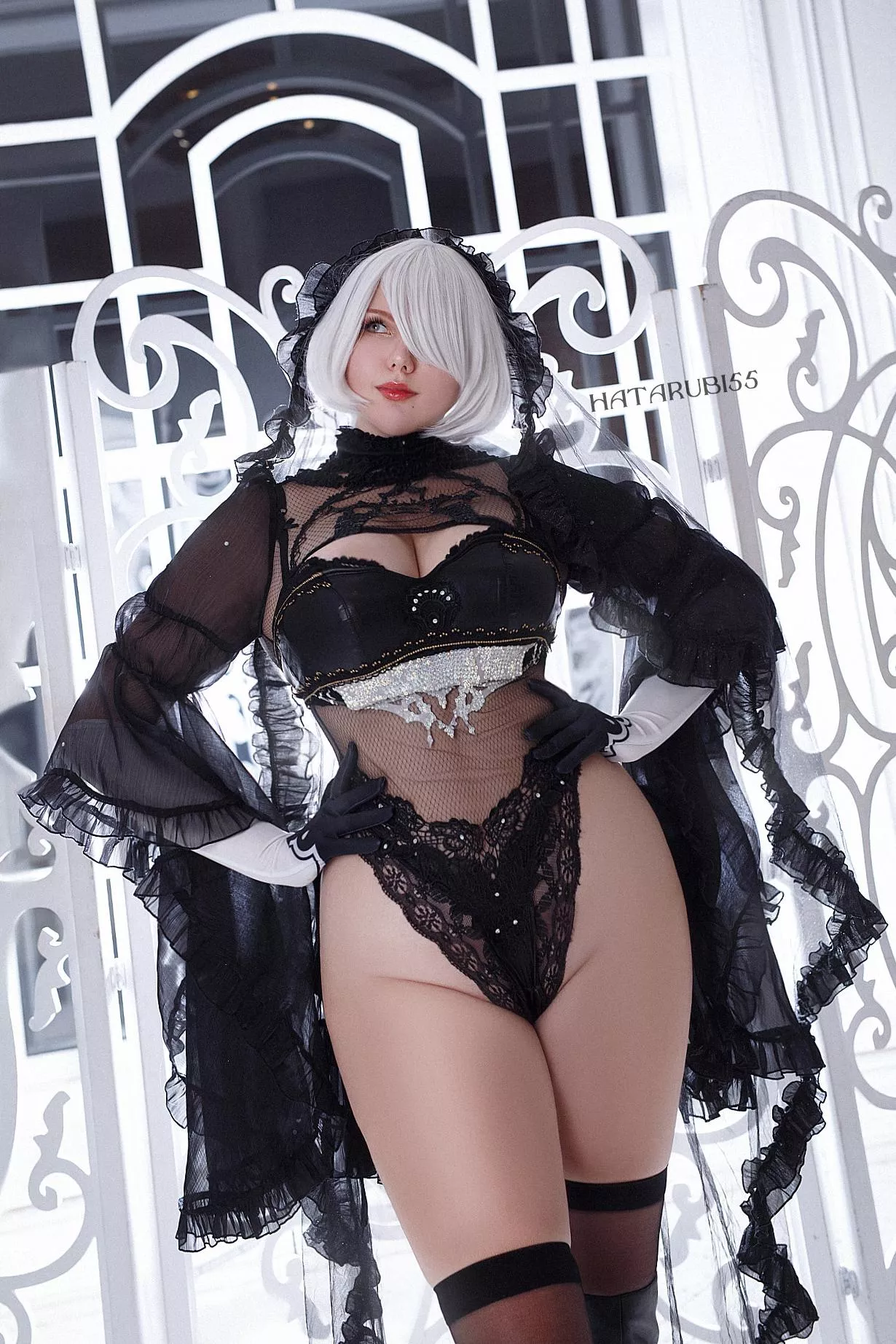 2B Black Bride Cosplay by Hatarubi