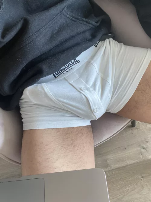 Got hard during a Zoom call and had to pull my pants down