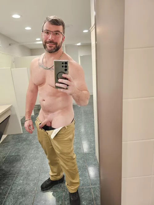I know im not a 10 but would you sneak into the men's bathroom at work and make me hard?