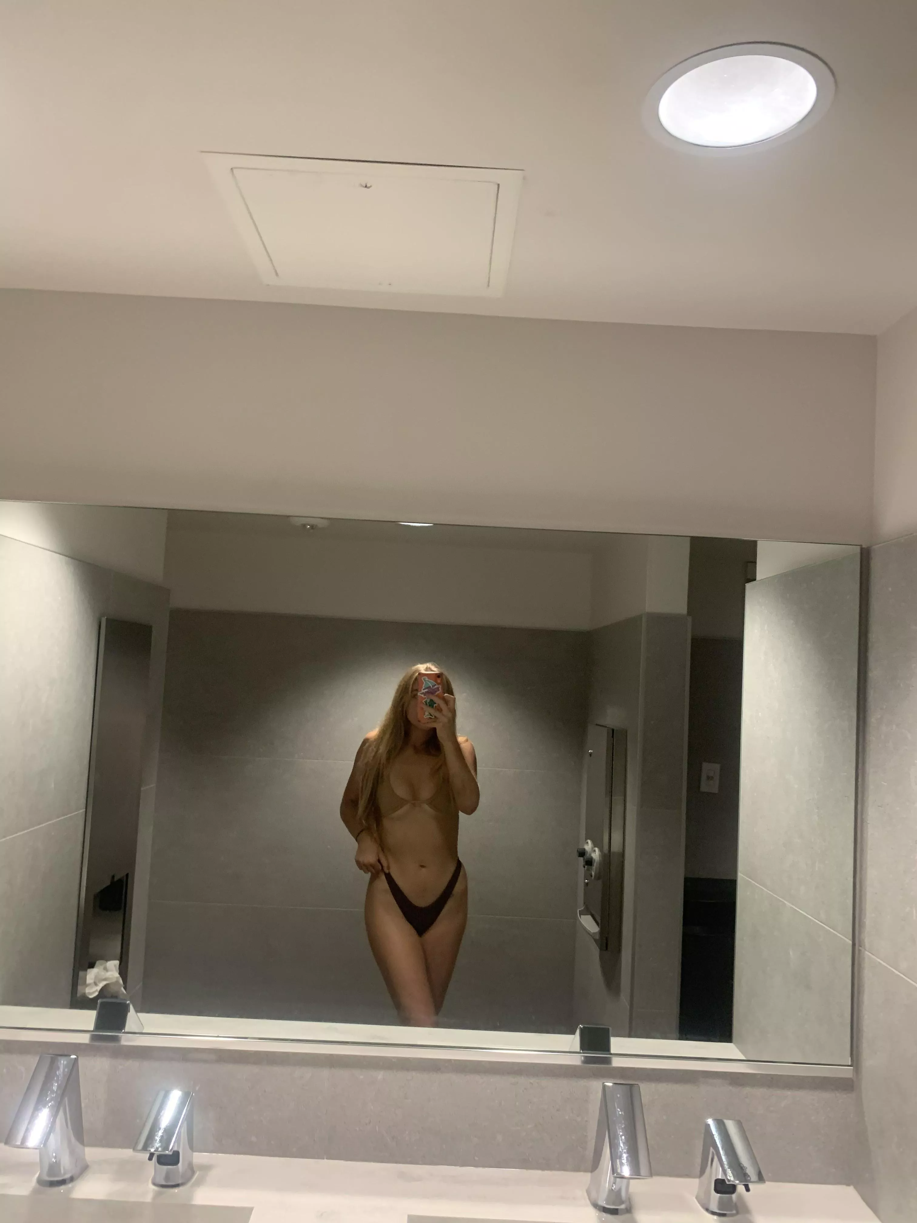 I’ve always wanted to try this bikini in public, what do you think?