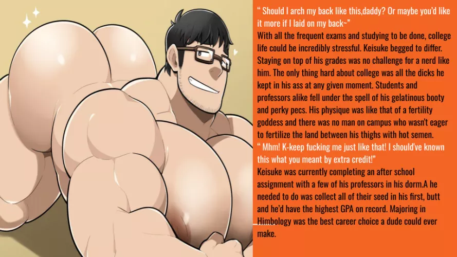 Nerdy Himbo Caption story [ Art by Takezamurai, text by me]