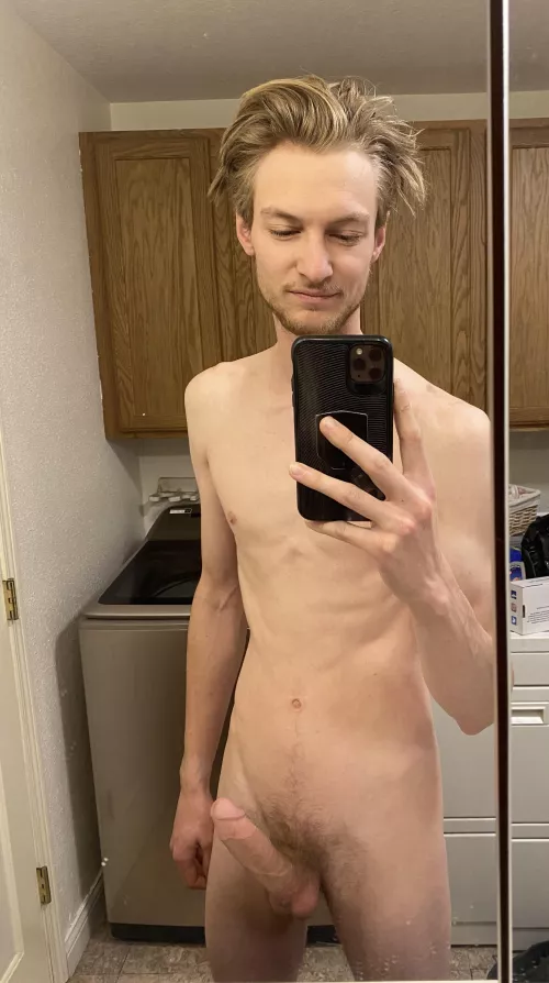 Pre shower mirror selfie