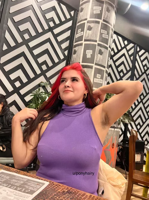 Sometimes I feel embarrassed raising my arms in public.