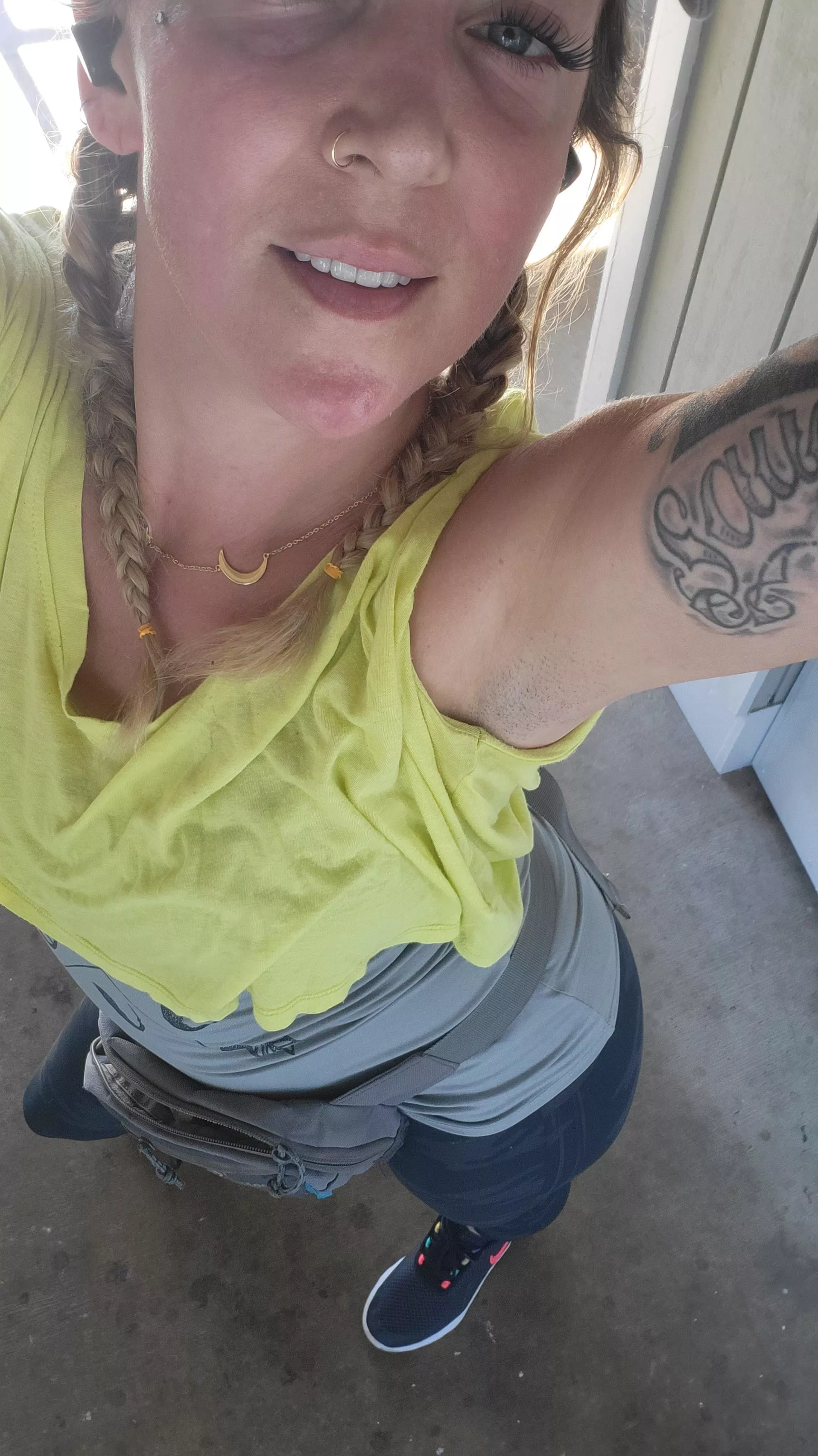 Sweaty and natural