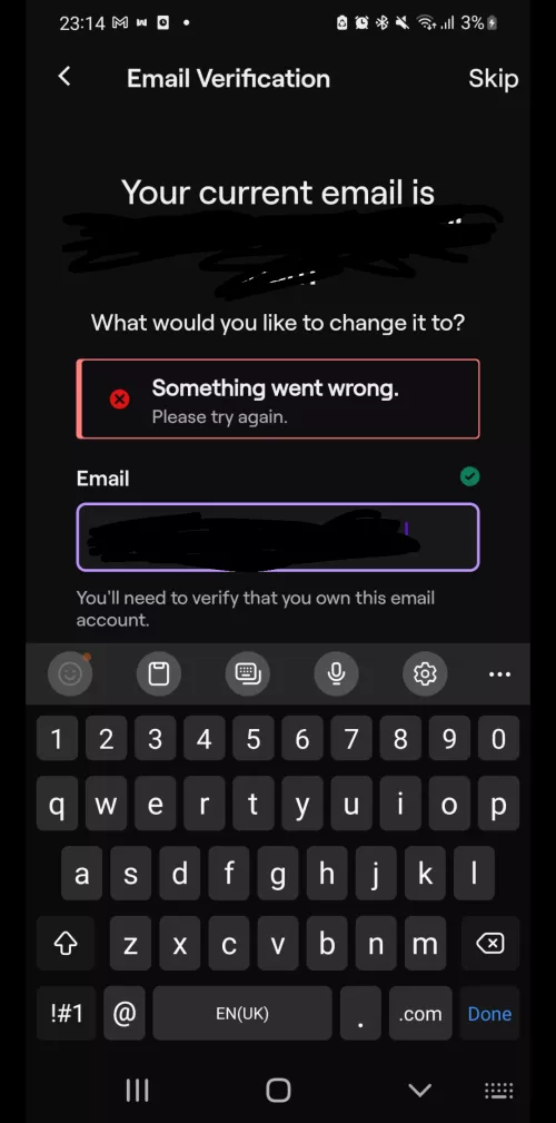 Twitch won't let me sign up with the email I want