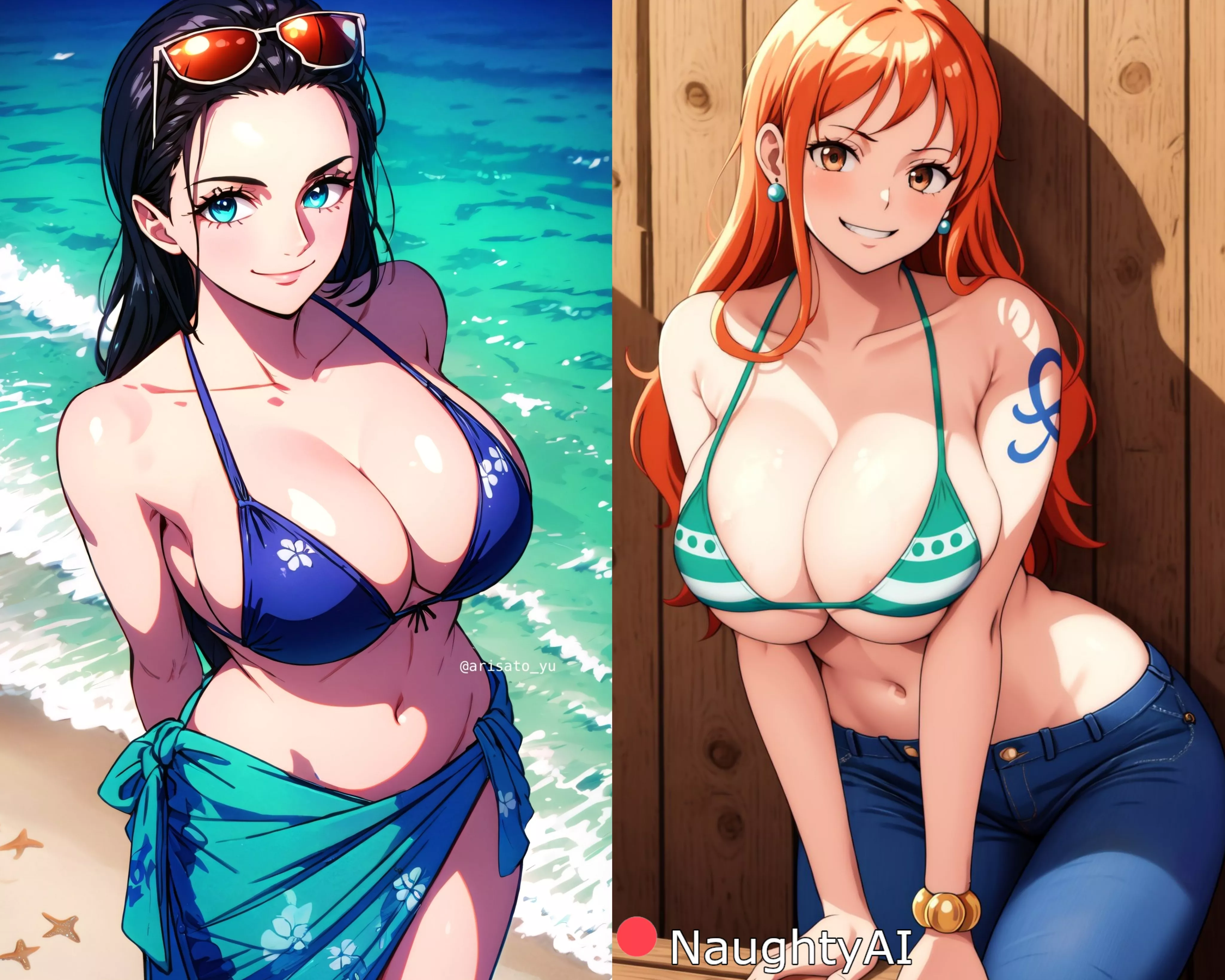Who looks better in a bikini?