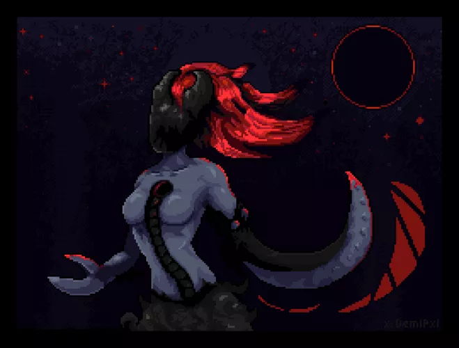 WIP of my OC (by DemiPxl)