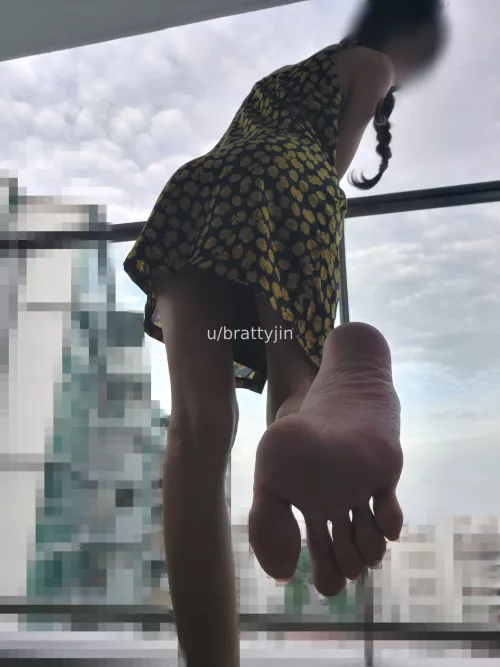 would u lick the feet of a cute asian brat?